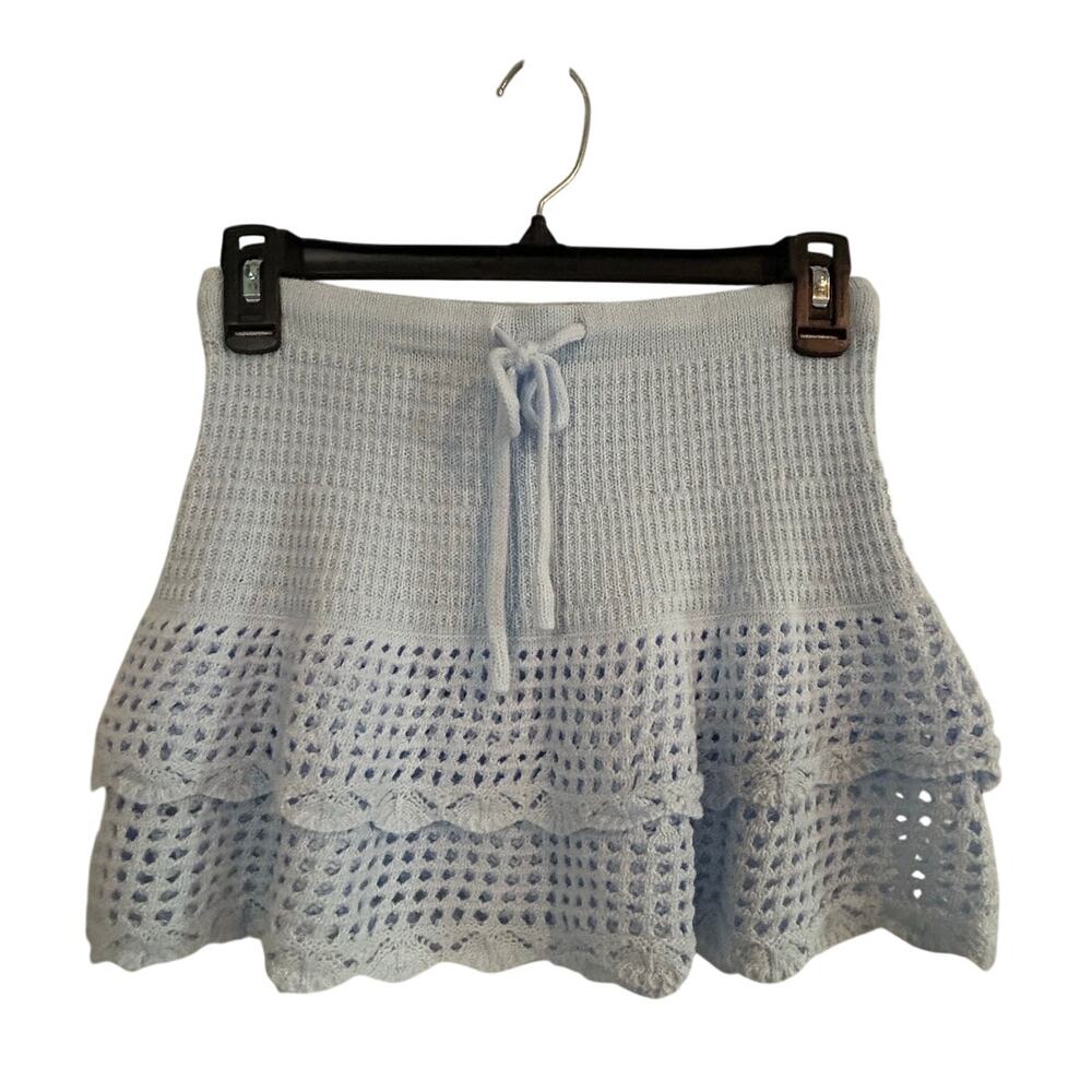 WILD FABLE NWT $24 Crocheted Tiered Mini Skirt - Picture 2 of 6